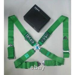 TAKATA GREEN Universal 3' Inch 4 Point Racing Harness/Seat Belt Quick Release