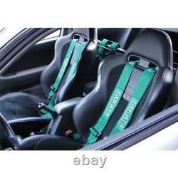 TAKATA GREEN Universal 3' Inch 4 Point Racing Harness/Seat Belt Quick Release