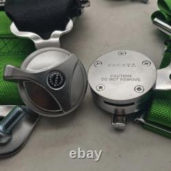 TAKATA Green 4 Point Snap-On 3 With Camlock Racing Seat Belt Harness UNIVERSAL