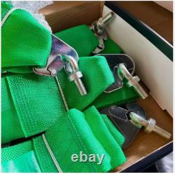 TAKATA Green 4 Point Snap-On 3 With Camlock Racing Seat Belt Harness UNIVERSAL