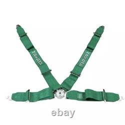 TAKATA Green 4 Point Snap-On 3 With Camlock Racing Seat Belt Harness Universal