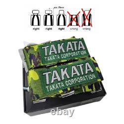 TAKATA Racing Seat Belt Harness 4 Point 3 Snap On Camlock Universal Army Green