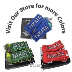 TAKATA Red Racing Seat Belt Harness 4 Point 3 Snap On Camlock Universal