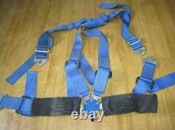 TOMS Vintage seat belt 4 point Blue racing harness