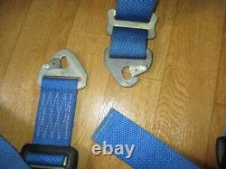 TOMS Vintage seat belt 4 point Blue racing harness