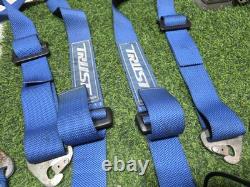 TRUST GRACER 4-point seat belt Blue Trust Gracer WILLANS Racing harness Rare
