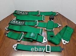 Takata 3 5 Point Cam Lock Racing Harness JDM JAPAN Authentic Genuine Seat Belt