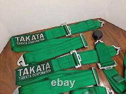 Takata 3 5 Point Cam Lock Racing Harness JDM JAPAN Authentic Genuine Seat Belt