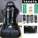 Takata 4 Point Snap-On 3 with Camlock Racing Seat Belt Harness Green