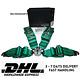 Takata 4 Point Snap-On 3 with Camlock Racing Seat Belt Harness Green Universal