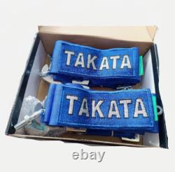 Takata 4 Point Snap-On Camlock Racing Seat Belt Harness Blue Universal Express