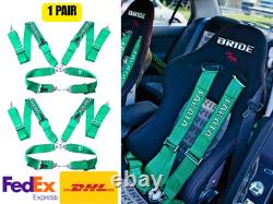 Takata 4-Point Snap-On Racing Harness UNIVERSAL Green 3? Belt Camlock