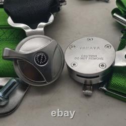 Takata 4-Point Snap-On Racing Harness UNIVERSAL Green 3? Belt Camlock
