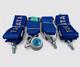 Takata 4 Points Snap-On 3 Seat Belt Harness Universal Racing Blue Camlock + DHL