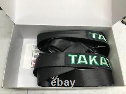 Takata Drift II Snap-On Seat Belt Safety Harness Black 2 Shoulder/Lap 4-Point