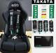 Takata RACE 4 Point Snap-On 3 Racing Seat Belt Harness Camlock Black Expedite