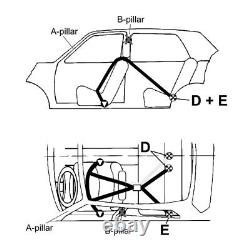 Takata Racing Drift II Seat Belt Harness 4-Pt 2 Shoulder 2 Lap Snap-On Black