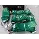 Takata Racing Seat Belt Harness 4 Point Snap-On 3 Cam lock Universal GREEN