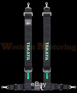 Takata Seat Belt Harness Drift III 4-Point ASM Black (Bolt-On) 70003US-0