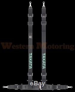 Takata Seat Belt Harness Drift II 4-Point ASM Black (Bolt-On) 74001US-0