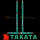 Takata Seat Belt Harness Drift II 4-Point ASM Green (Bolt-On) 74001US-H2