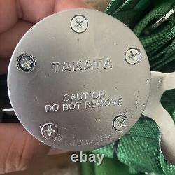 Takata Seat Belt Racing Harness 4 Point Snap-On 3 Camlock Universal GREEN