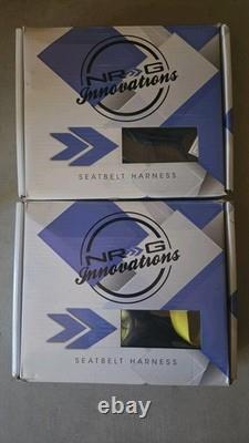 Two NRG Innovations 5 Point Seatbelt Harness Black In Box