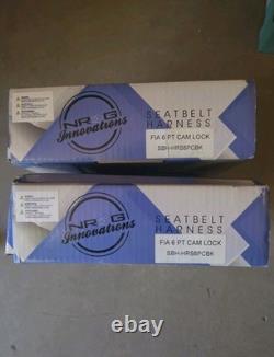 Two NRG Innovations 5 Point Seatbelt Harness Black In Box