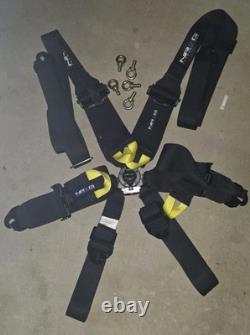 Two NRG Innovations 5 Point Seatbelt Harness Black In Box