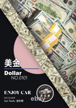 US dollars! Banknotes in paper money style-Customized car seat belts