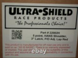 Ultrashield June 2022 Sfi 16.1 Red Seat Belts Harness Imca USA Wissota Hans Dev