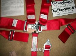 Ultrashield June 2022 Sfi 16.1 Red Seat Belts Harness Imca USA Wissota Hans Dev