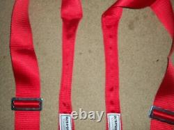Ultrashield June 2022 Sfi 16.1 Red Seat Belts Harness Imca USA Wissota Hans Dev