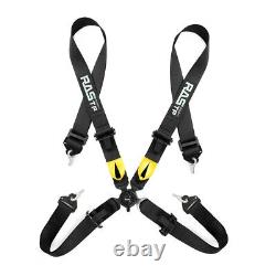 Universal 1/2PCS Blue Racing Seat Belt Harness 4 Point Snap-On 3 Cam lock