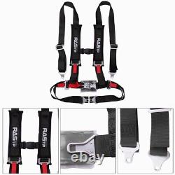 Universal 2 4 Point Harness Racing Camlock Quick Release Seat Belt Car Black