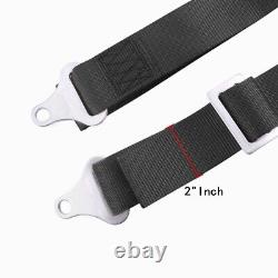 Universal 2 4 Point Harness Racing Camlock Quick Release Seat Belt Car Black