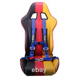 Universal 2 4 Point Harness Racing Camlock Quick Release Seat Belt Car Blue