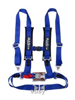 Universal 2 4 Point Harness Racing Camlock Quick Release Seat Belt Car Blue