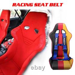 Universal 3 4 Point Sport Quick Release Safety Seat Belt Harness Racing Car