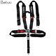 Universal 5 Point Camlock Quick Release Seat Belt Harness 3 Wide Black