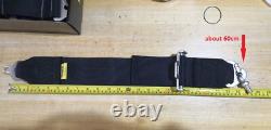 Universal Black 4 Point Camlock Quick Release Car Seat Belt Harness F OMP Racing
