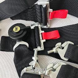 Universal Black 4 Point Camlock Quick Release Seat Belt Harness For OMP Racing