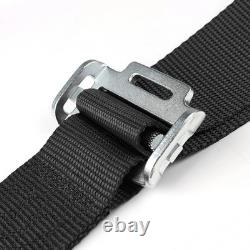 Universal Black 4 Point Quick Release Camlock Racing Seat Belt Safety Harness
