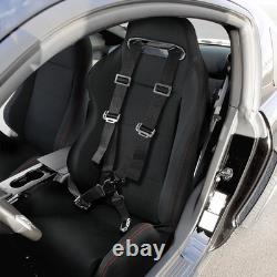 Universal Black 4 Point Quick Release Camlock Racing Seat Belt Safety Harness