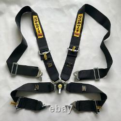 Universal Black Sabelt 4 Point Camlock Quick Release Racing Seat Belt Harness