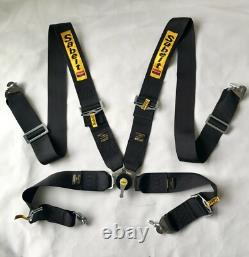 Universal Black Sabelt 4 Point Camlock Quick Release Racing Seat Belt Harness 3