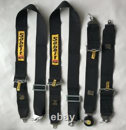 Universal Black Sabelt 4 Point Camlock Quick Release Racing Seat Belt Harness 3
