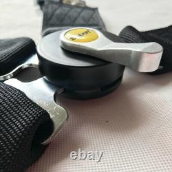 Universal Black Sabelt 4 Point Camlock Quick Release Racing Seat Belt Harness 3