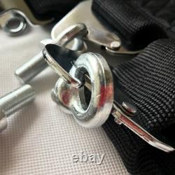 Universal Black Sabelt 4 Point Camlock Quick Release Racing Seat Belt Harness 3