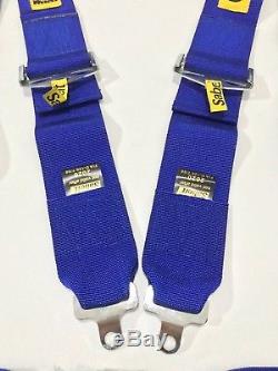 Universal Blue 4 Point Camlock Quick Release Racing Car Seat Belt Harness FIA